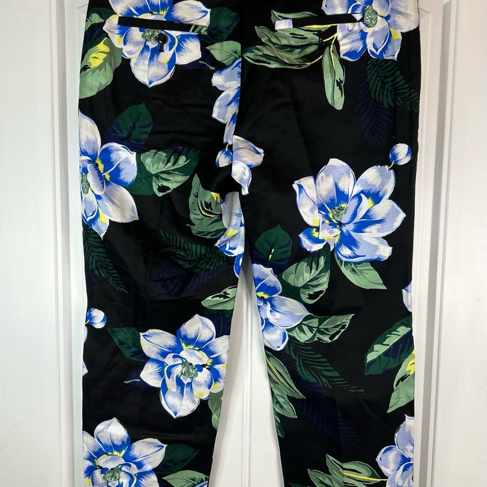 NWT Banana Republic Avery Fit Floral Cropped Ankle Pants Women’s Size 4 #783593 - Picture 10 of 14